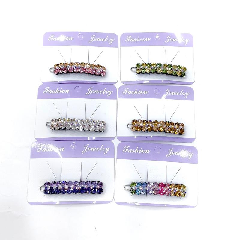 Kẹp tóc mái bấm ngang đính đá cao cấp,kẹp mái mã KM21