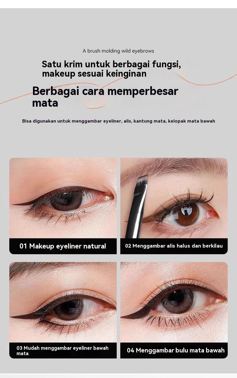 MUSIC FLOWER 2-in-1 Eyebrow & Eyeliner Gel 24H Natural Look Finish Oil Control Waterproof Smudge Proof Tahan Lama：MUSIC FLOWER
