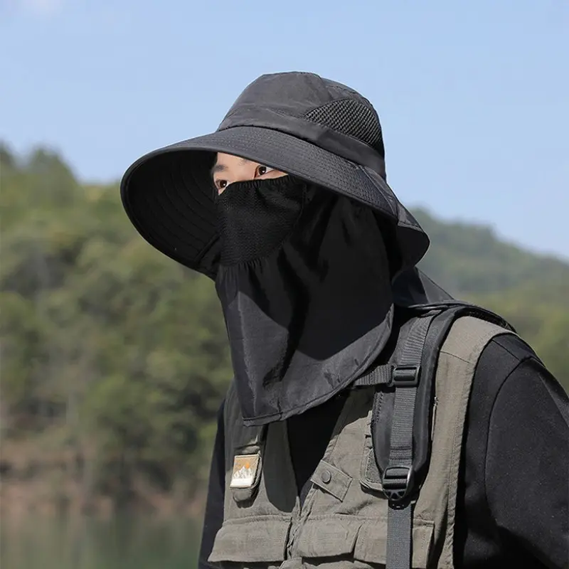 Topi Pelindung Matahari, Topi Kembara Luar, Bernafas, Topi Memancing, Topi Kalis Angin, Sesuai untuk Aktiviti Luar seperti Mendaki dan Memancing, Aksesori Luaran