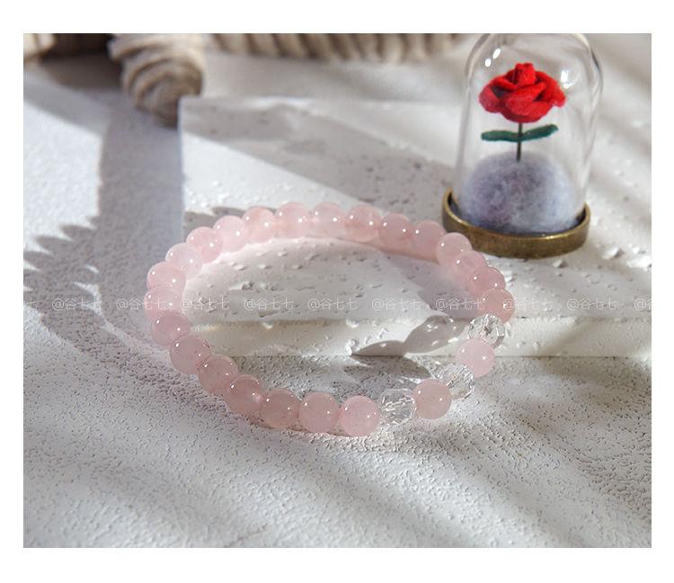 Product Introduction of Vòng Tay Pha Lê Hồng, Furong, Phong Cách Ins, Độc Đáo Và Dễ Thương, Vòng Tay Pha Lê Hồng Ngọt Ngào Thích Hợp Cho Bạn Gái, Dễ Phối Đồ, Lý Tưởng Làm Quà Tặng Sinh Viên vòng  tay  1  chỉ vòng  tái  sinh  tây  tạng 7