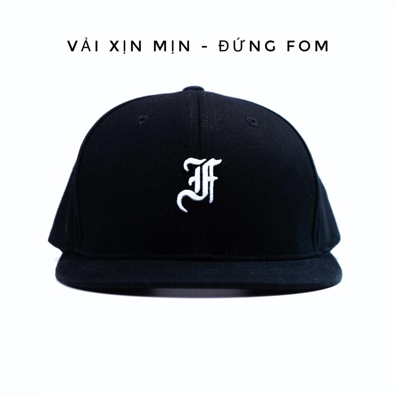 Product Introduction of Nón VÀNH THẲNG LƯỠI NGẮN logo chữ F nhỏ quai dây gài chất lượng cao Brand One Hat 35