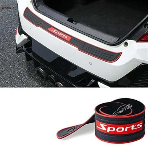 Rear Bumper Protector, Rubber Scratch Resistant Trunk Entry Guards, Car Door Sill Accessories For Honda Fit Pilot