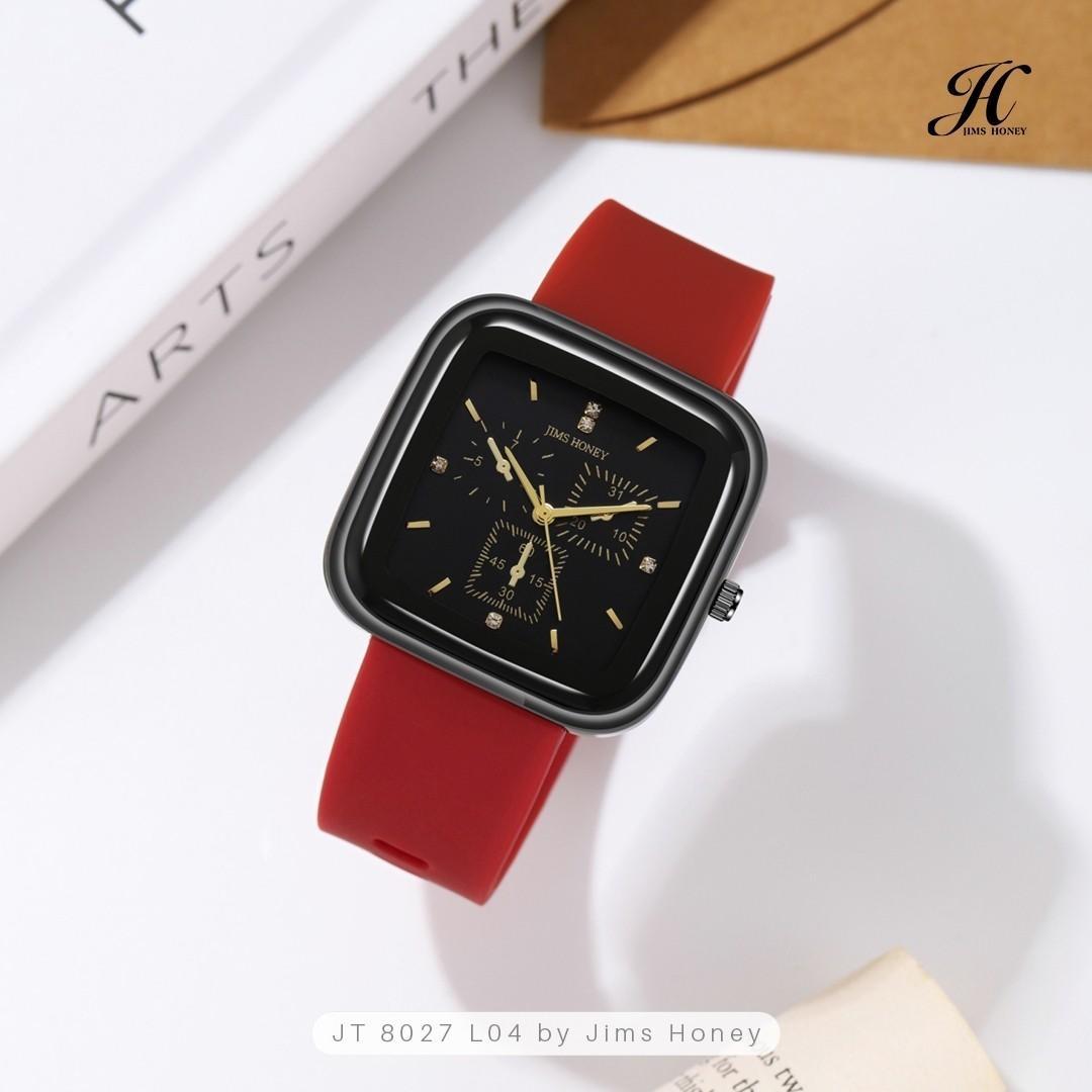 JIMS HONEY JAM TANGAN UNISEX JT 8027 ( FREE BOX + BATERAI )