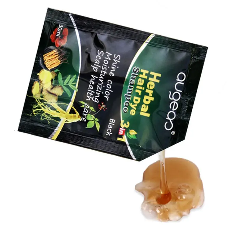 【TERSEDIA & COD】30ml Sampo Pewarna Rambut Herbal Plant Menutupi Kesehatan Di Rambut Kulit Q8D4 6