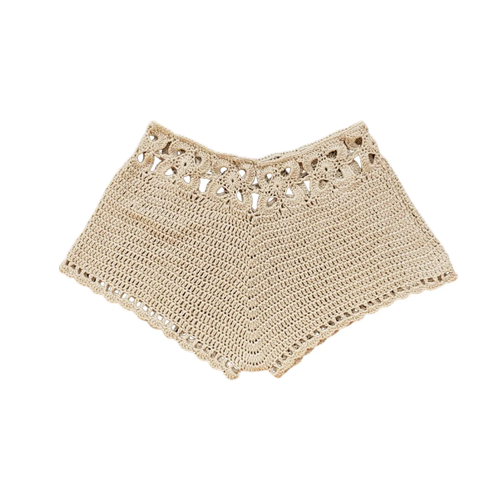 Women´s Swim Shorts Crochet Cutout Bathing Suit Bottoms Drawstring Beach Board Shorts Summer Swim Trunks