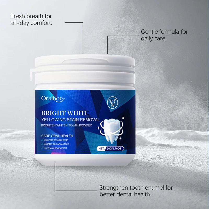 Mint Tooth Powder, Gentle Tooth Cleaning Powder, Oral Care Tooth Powder, Toothpaste for Fresh Breath, Dental Care Product for Women & Men 3