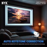 Gambar NYK PY-200 Mini Smart Android Projector 200 ANSI Lumens Full HD 1080P - Mini LCD Projector NYK Smart Android PY 200 dari GGSTORESBY Kota Surabaya 4 Tokopedia