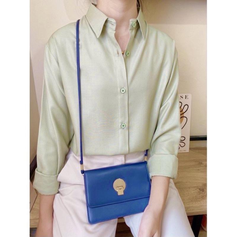 Product Introduction of Terbaru Kemeja Kancing Basic Wanita Lady Crush Premium Korean Style Atasan Baju Panjang 2