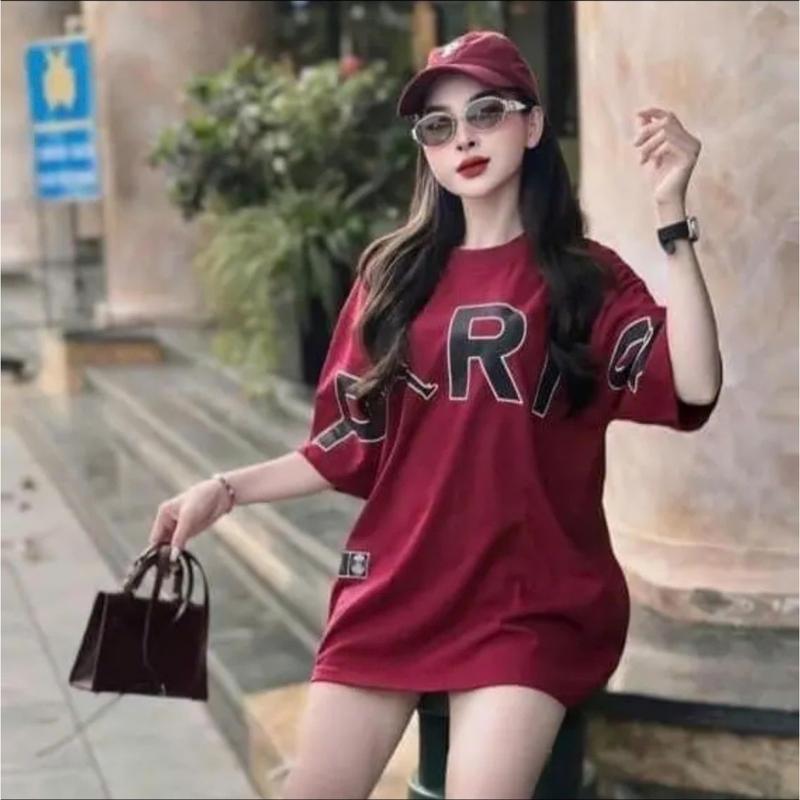Bộ-Áo Pariiss cực chất. Áo 2 màu đen đỏ, chất liệu cotton mềm mịn, thoáng mát, co dãn 4 chiều. Hottrend New 2025 Nữ Top 3