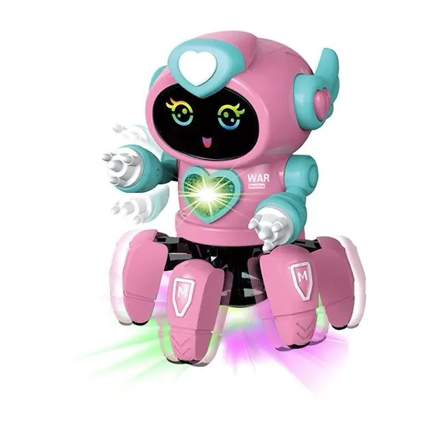 COD Mainan Robot Anak Hadiah Ulang Tahun Robot Pintar Menari untuk Mainan Anak-anak Cowok Cewek Bergerak Lampu Control Remote Toys 8
