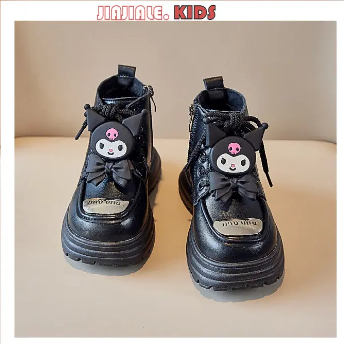 Kuromi Girls' Martin Boots Autumn/Winter Cotton Boots