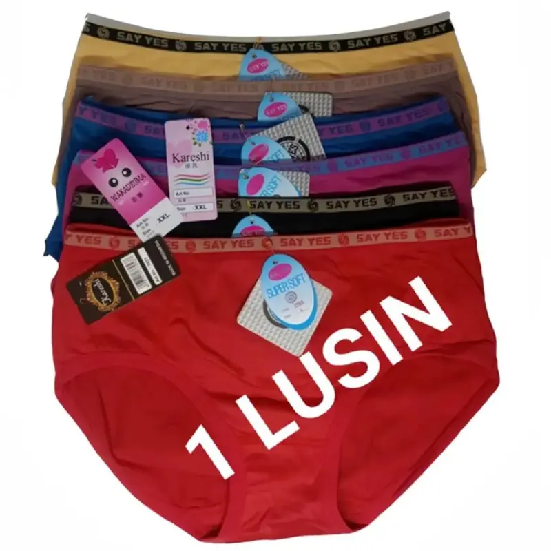 Kareshi Star 12 / 6 Pcs Celana Dalam Wanita Lusinan Super Soft 2908 Katun Lembut Art Spandex Cewek Pendek Motif Dewasa cd  perempuan 0