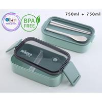 Gambar Lunchbox Double-Layer Ukuran Besar 1500 ML Kotak Makan Ala Jepang 2 Susun - OR 301 - Pink dari Ollahomeliving Kota Bogor 2 Tokopedia