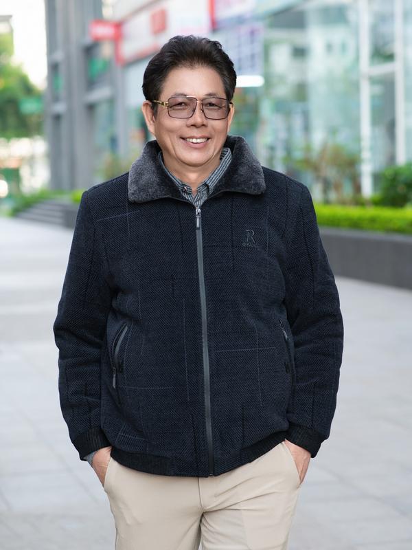 [KHOÁ KÉO KỊCH CỔ] Áo Khoác Lót Lông Cừu Trung Niên Nam Cho Ông Và Bố - Sang Trọng, Siêu Dày Dặn