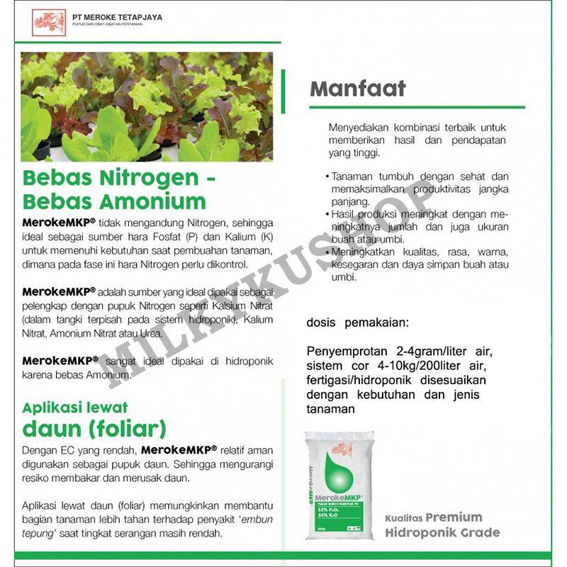 PUPUK MEROKE MKP 1 KG KEMASAN PABRIK MONO KALIUM PHOSPHATE HIDROPONIK 2