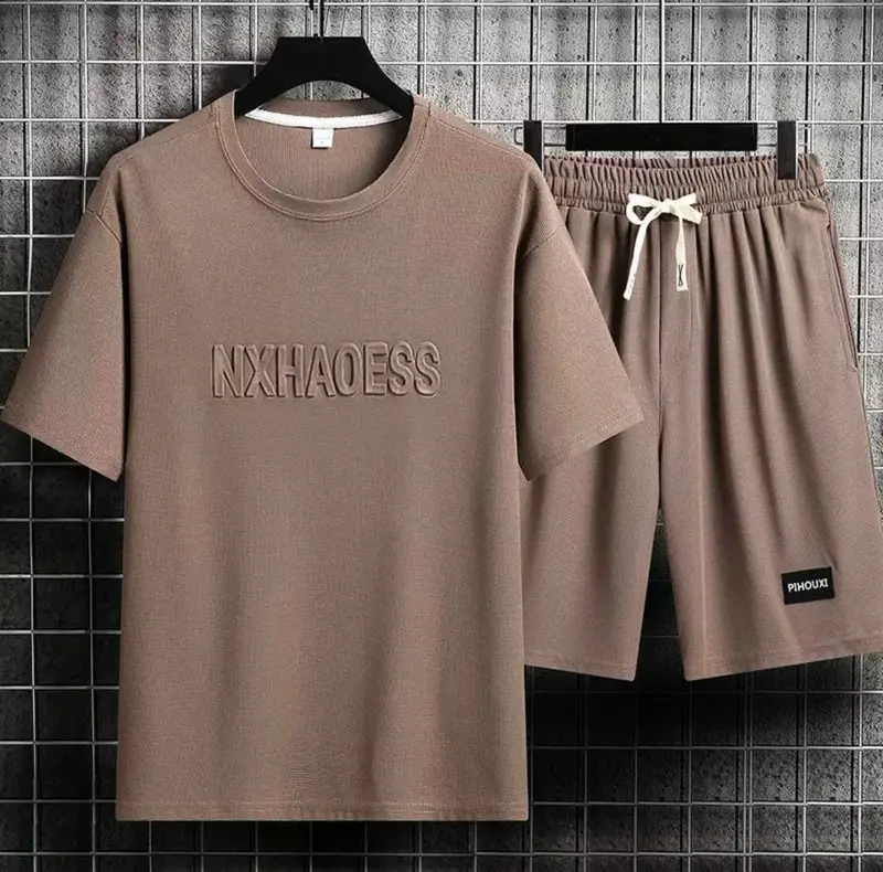 (MÃ 02) Bộ cộc Thể Thao Nam Nữ QA Dập Chữ Nổi Chất Vải Cotton Tổ Ong Mắt Lưới Nhỏ (Loại Đẹp-Fom rộng)Thấm Hút Mồ Hôi, Co Giãn 4 Chiều.