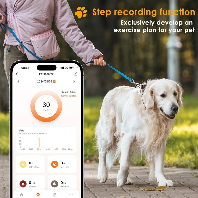 Product Introduction of [Ready Stock&COD]2024 newest design 4G GPS pet tracker real-time positioning fence health detection heartbeat and body temperature for pets 22
