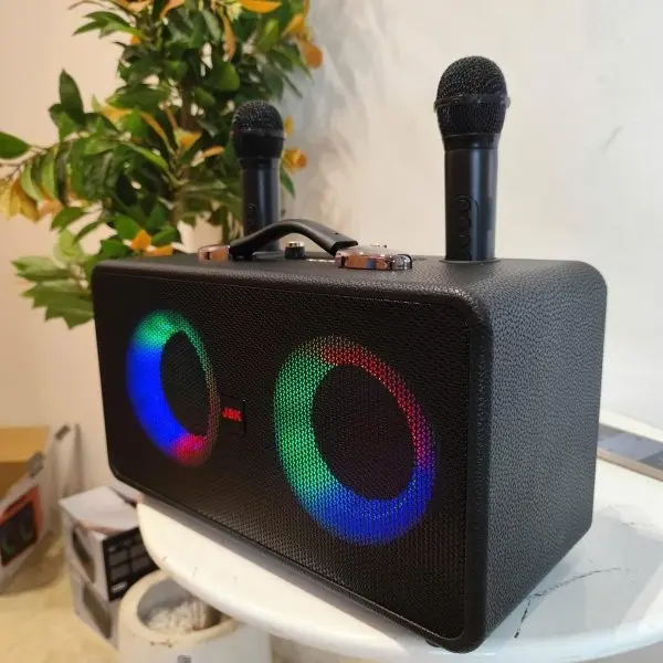Loa Karaoke Bluetooth M4402 Tặng Kèm 2 Mic Không Dây, Bass Mạnh Âm Thanh Lớn, Bluetooth 5.2 Thế Hệ Mới 5