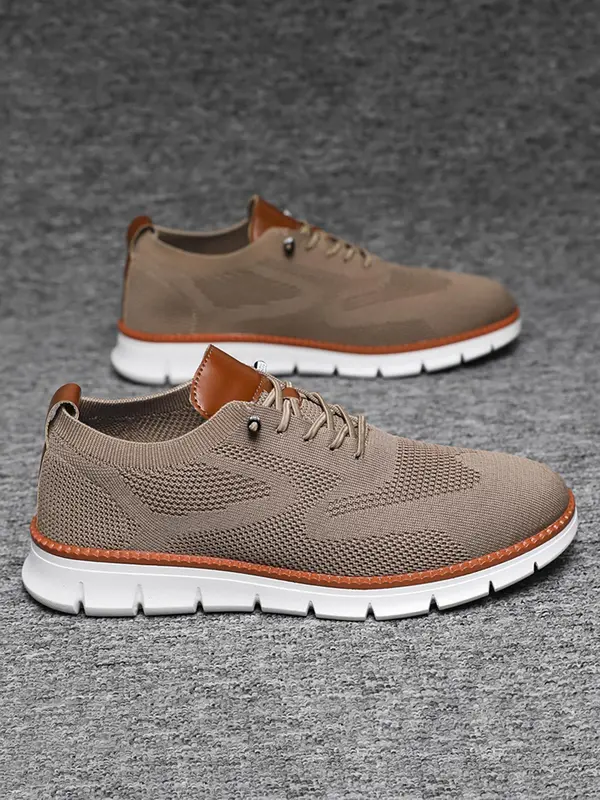 Men's Sporty Lace Up Low Top Sneakers, 1 Pair 2025 New Casual Comfortable Breathable Running Shoes for Men, Fashionable Workout Sneakers for Daily Wear, Athletic Shoes, Jogging Shoes 7