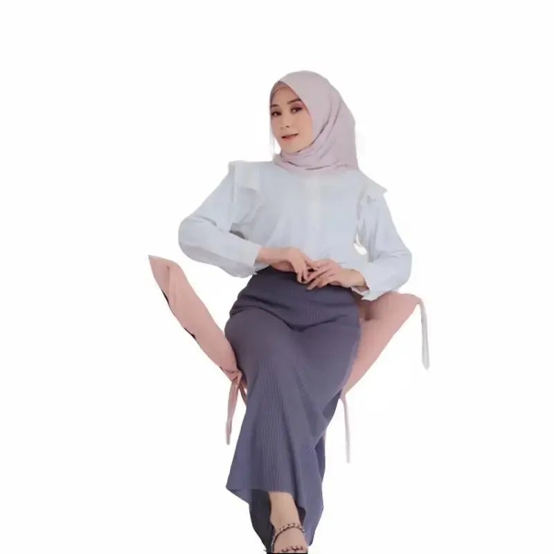 Rok Rajut Premium, Rok Span Knit Tebal Premium, Rok Span Panjang, Knit Skirt Hitam Wanita