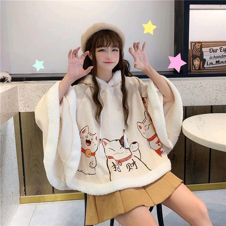 Áo choàng mèo thần tài loli 2