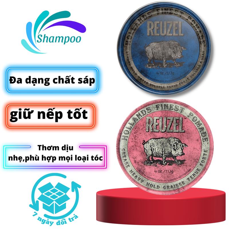 Sáp vuốt tóc nam Reuzel Extreme Hold Pomade giữ nếp bồng đẹp