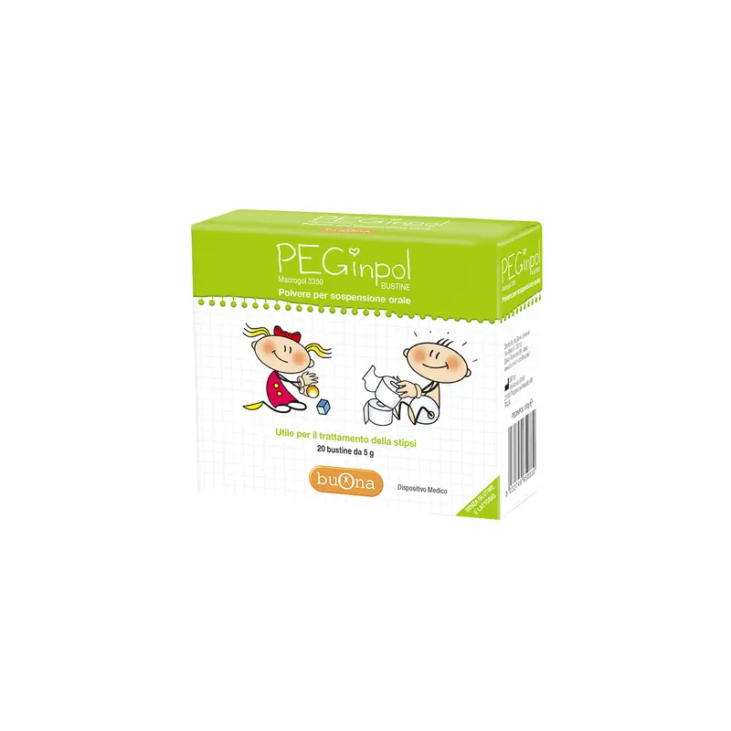 Hỗ Trợ Táo Bón Cấp Và Mãn Tính Cho Trẻ Em - Hộp 20 Gói 5g Buona Peginpol Macrogol 3350 3