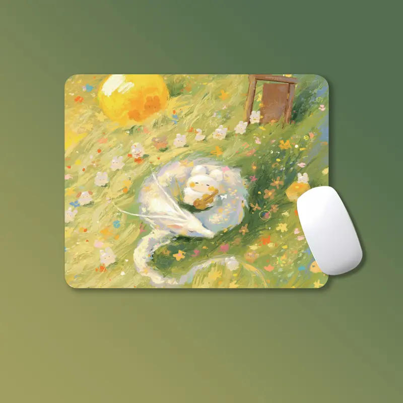 Lót Chuột Họa Tiết Dễ Thương Kích Thước 26x21cm Pad Chuột Chất Liệu Cao Su Đa Dạng Mẫu Mã Xinh Xắn 5