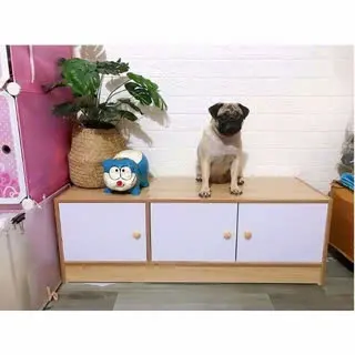 Tủ để đồ nằm NGANG, Tủ gỗ thấp kê cửa sổ, ban công , dọc tường 0