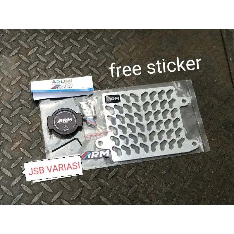 Paket Cover Radiator Dan Tutup Radiator ARM Full Cnc  - Arumi  - Vario Adv Pcx Nmax Aerox - JSB VARIASI