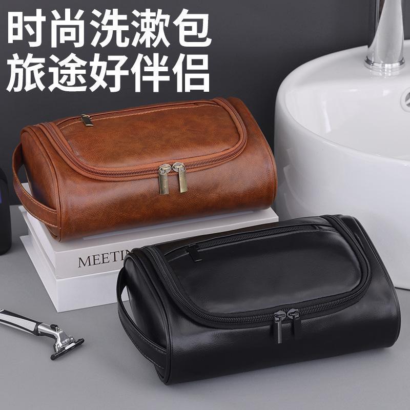 Product Introduction of Túi Trang Điểm Cầm Tay PU Nam, Thiết Kế Mới Amazon Xuyên Biên Giới, Cao Cấp, Dung Lượng Lớn, Không Thấm Nước, Túi Đựng Đồ Vệ Sinh Cá Nhân Du Lịch Cầm Tay, HK, Năm 2025 0
