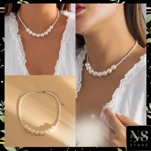 Kalung wanita manik korea style elegant classy simple