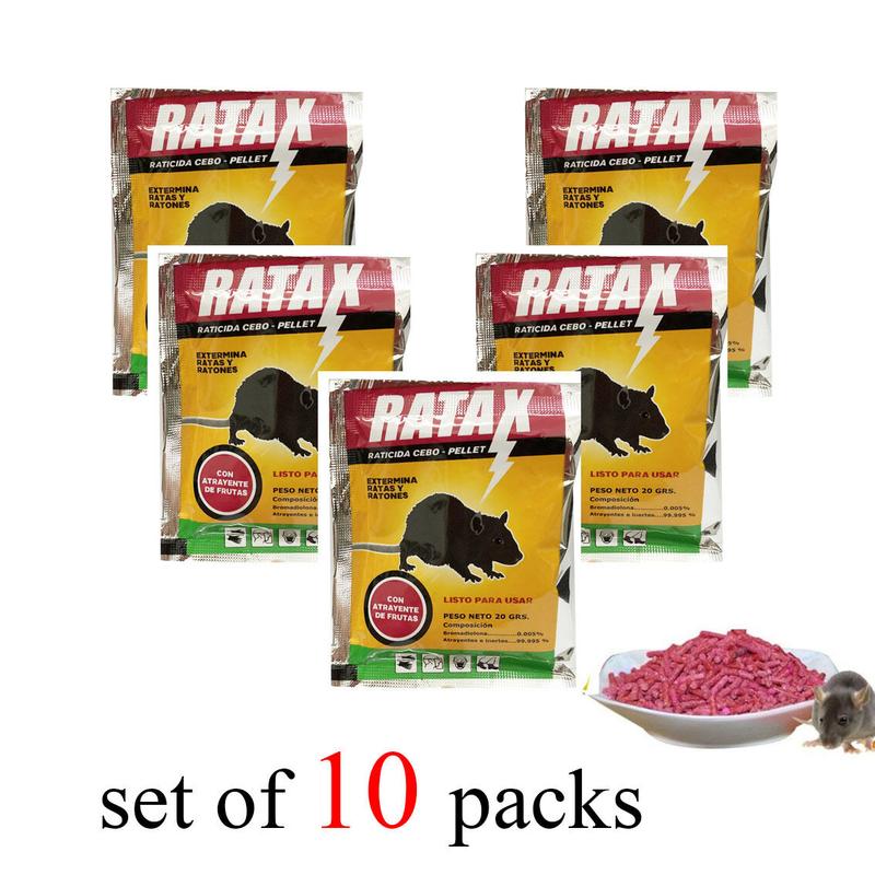 10 Pack /Mouse,zinc phosphide ratkil rodenticide,rat posion,racumin ...