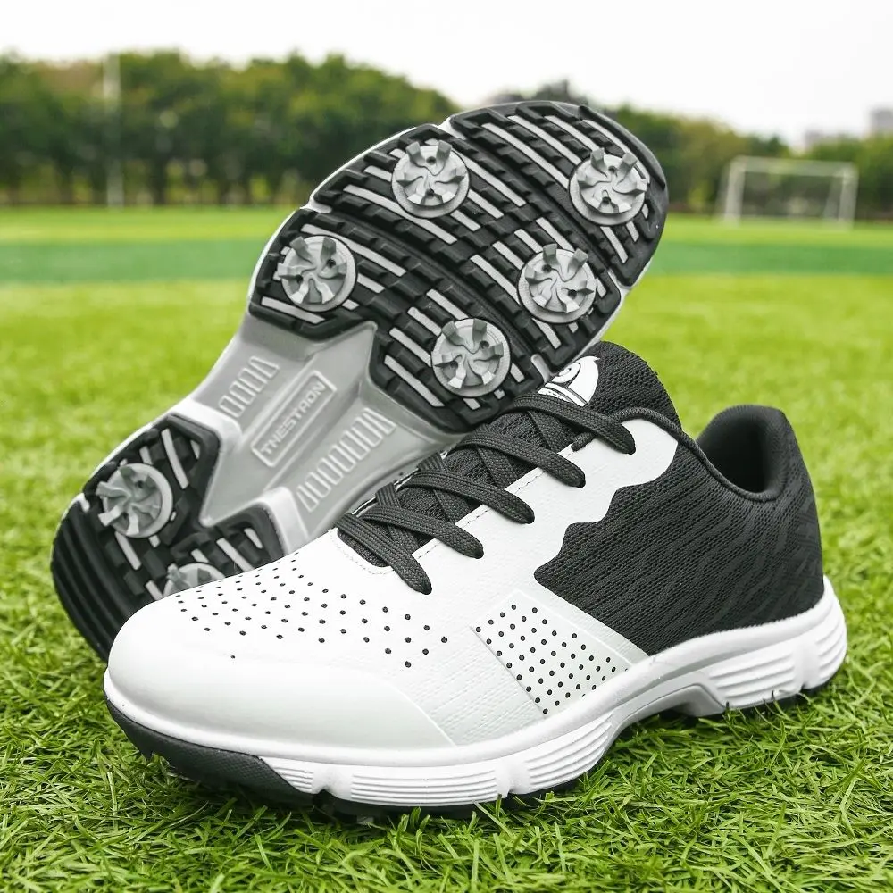 Foreign Trade Men's Golf Low-Top Non-Slip Casual Outdoor Sports Shoes Wear-Resistant Breathable Training Shoes with Spikes XZ25056