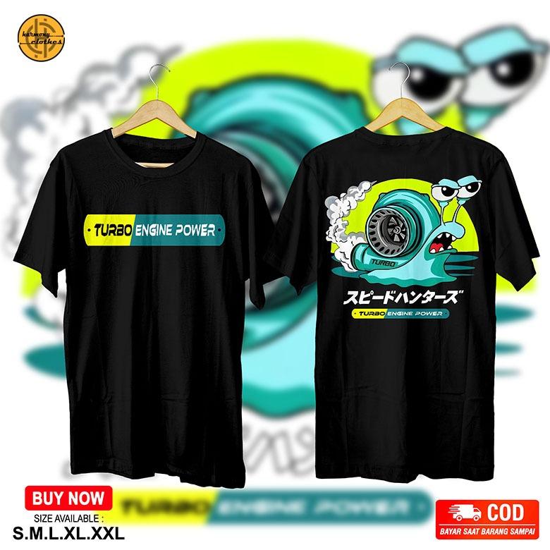 KAOS JDM TURBO SNAIL GARRY OTOMOTIF CUMI DARAT ENGINE DIESEL POWER Cotton Combed 30s R.04 0