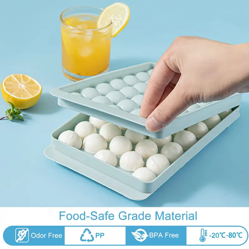 Cetakan Es Batu Bulat 33 Lubang - Cetakan Es Batu Bulat Puding Ice Ball Tray 33 Lubang 2