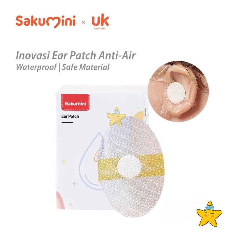 HBK Sakumini Penutup Pelindung Telinga Bayi Tahan Air Waterproof Ear Patch Baby 0