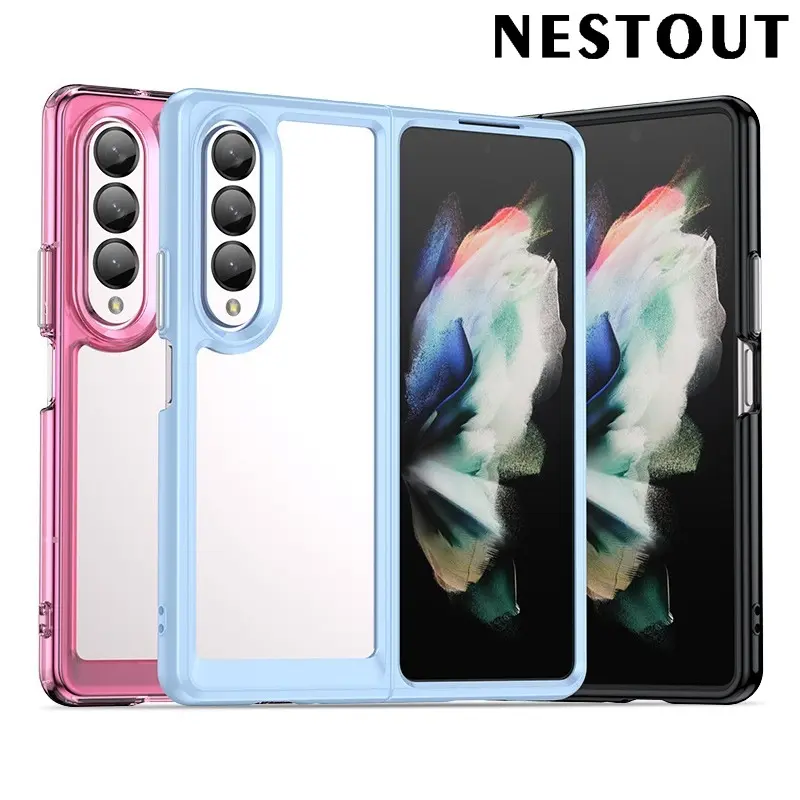 Phone case for Samsung Galaxy With Fold4 5G. Samsung With Fold4 5G acrilic space case. Shockproof Smartphone