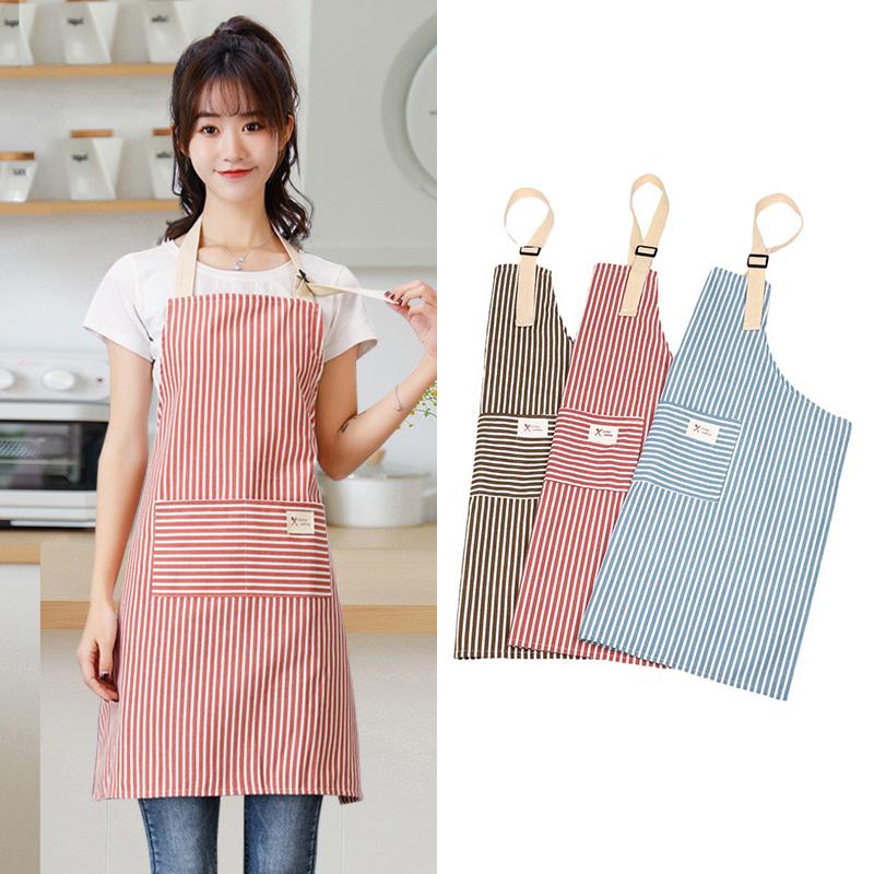 Product Introduction of Kitchen Apron Oil-proof Striped Japanese Aprons For Restaurant Work Chef Waiter Adjustable Size Household Kitchen Accessories Cleaning Cooking Baking Apron 28