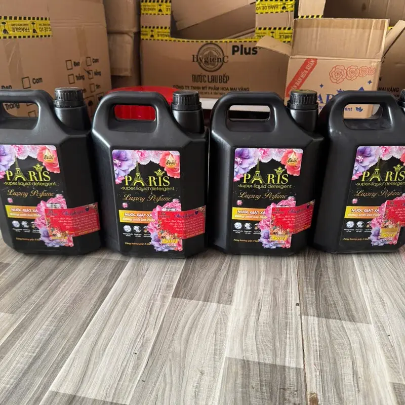 [ 2 Can Paris 10kg ] Nước Giặt Xả Paris Tài Lộc 9in1 5000g Lưu Hương Làm Sạch - Làm Sạch nước giặt 5