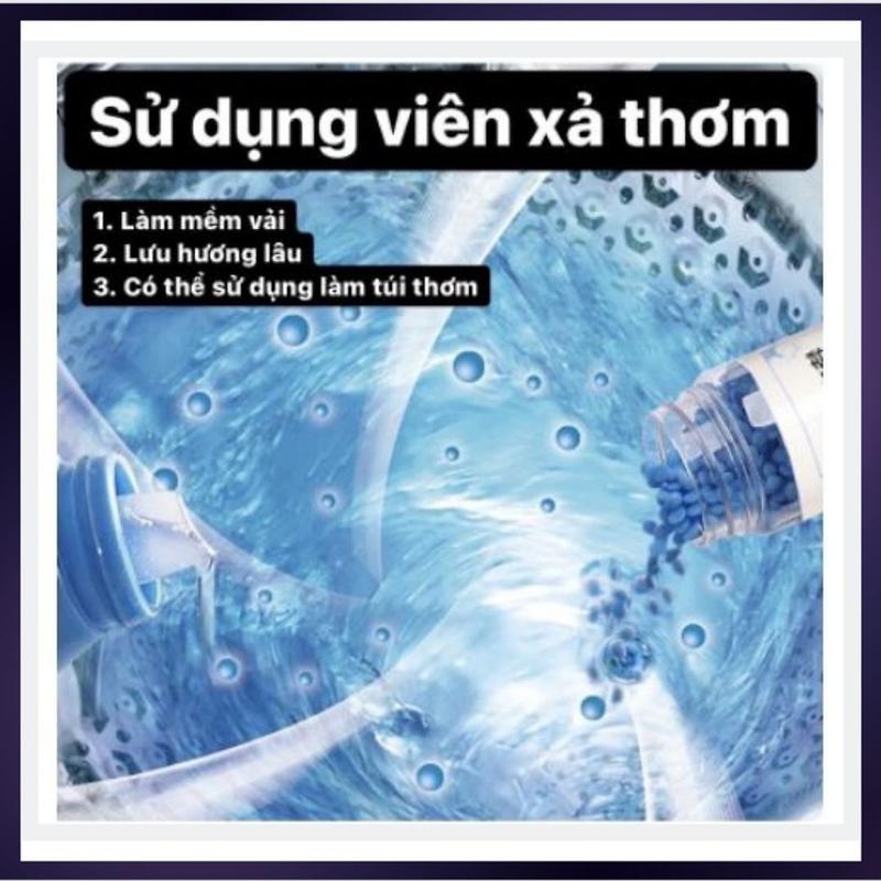 Combo 4 lọ Hạt xả thơm quần áo, viên xả thơm quần áo thơm cực lâu, lưu hướng và làm mềm vải 5