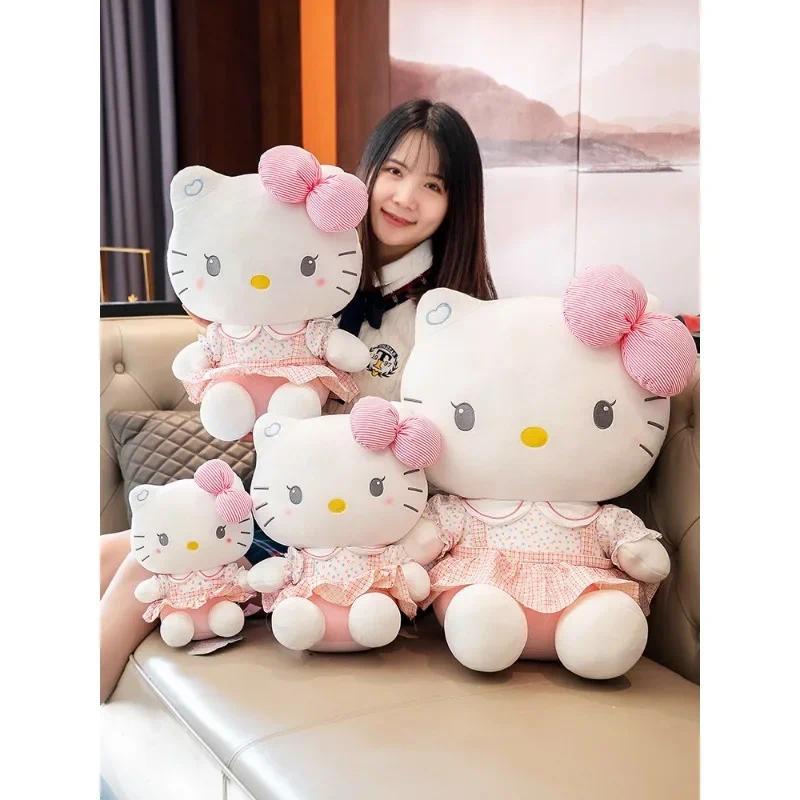 Product Introduction of Cartoon Anime Hello Kitty Cat Doll Plush Toy Keepley Cute Student KT Cat Doll Children Soft Doll Pillow Room Decoration Decoration Ornament Girl Birthday Gift 5