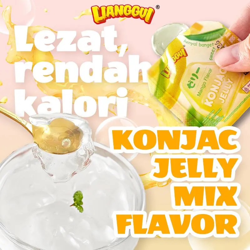 【HALAL】LIANGGUI Konnyaku Jelly | Campuran Tiga Rasa | Mangga | Stroberi | Anggur | Fitri/Eid Jelly Jus Beli Satu Gratis Satu 6