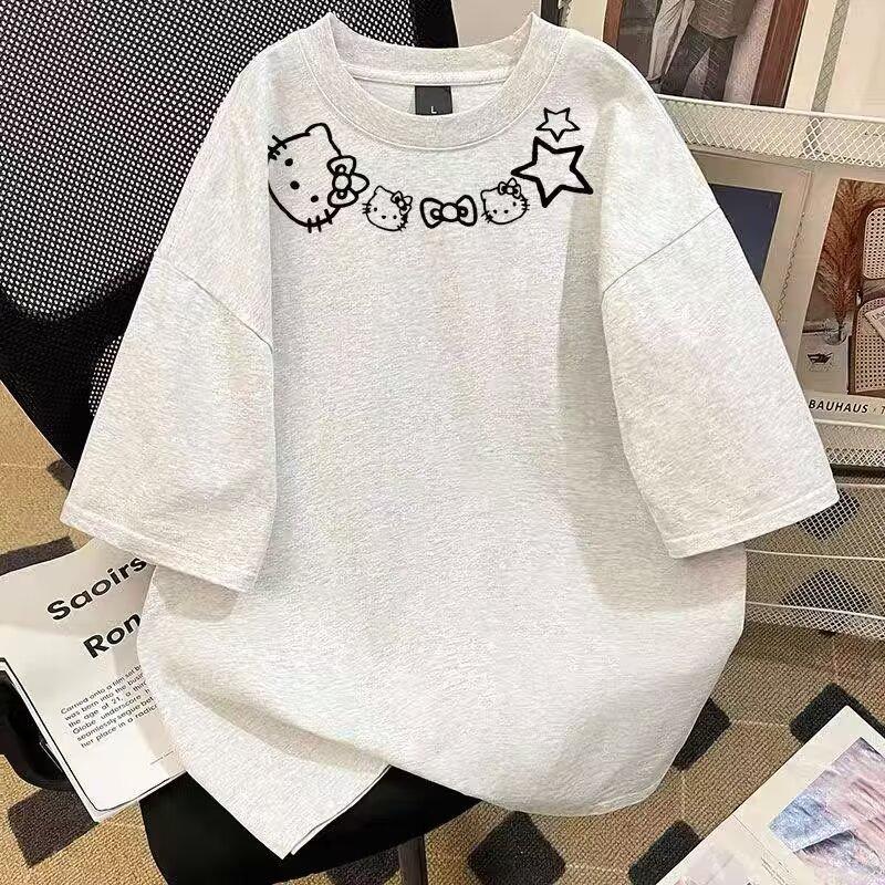 Áo Thun Ngắn Tay Chất Lượng Cao Thương Hiệu Thời Trang Mới 2025 Phong Cách Hip Hop Châu Âu Và Mỹ Áo Mặc Bên Trong Cổ Tròn Cotton Nguyên Chất Thích Hợp Cho Nam Và Nữ Mặc Mùa Hè Thiết Kế Trung Tính