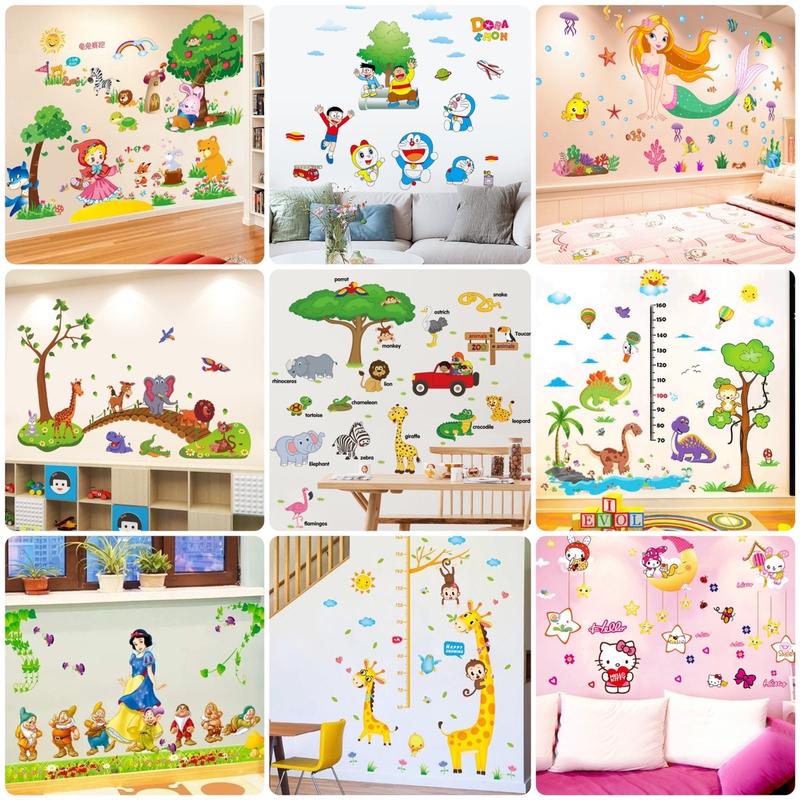 Decal Dán Tường Decor phòng cho Bé tích cơ idako 3d sticker