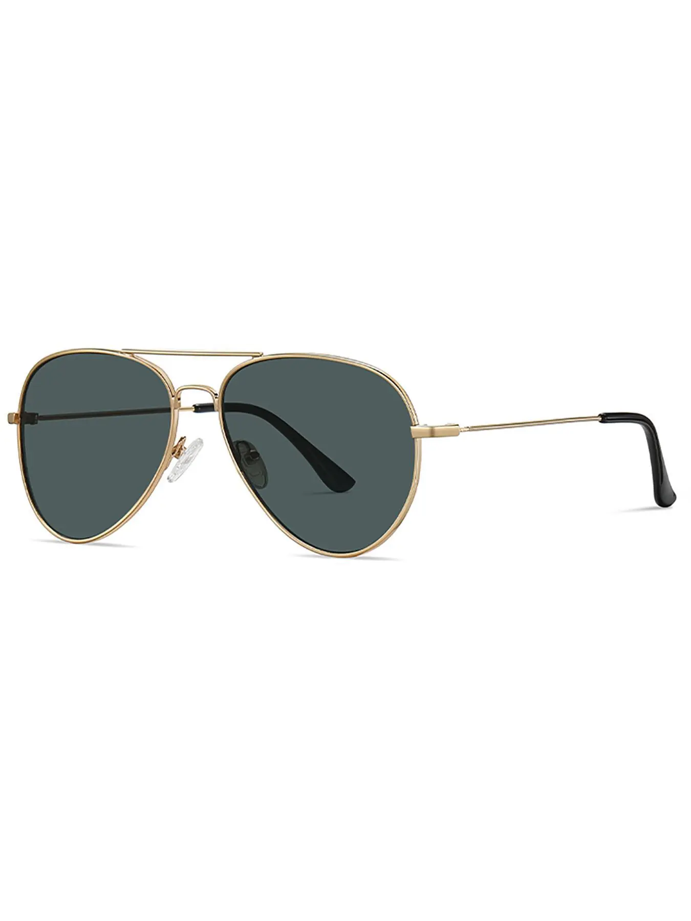 Unisex Vintage Metal Frame Aviator Sunglasses, Trendy Casual Sunglasses for Travel Use, Fashion Accessories for Outdoor Activities