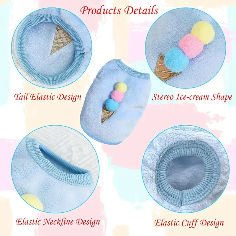Warm Rabbit Clothes Soft Fleece Guinea Pig Vest Cute Small Pet Clothes Bunny Costume for Ferret Chihuahua Rabbit Accessories 1