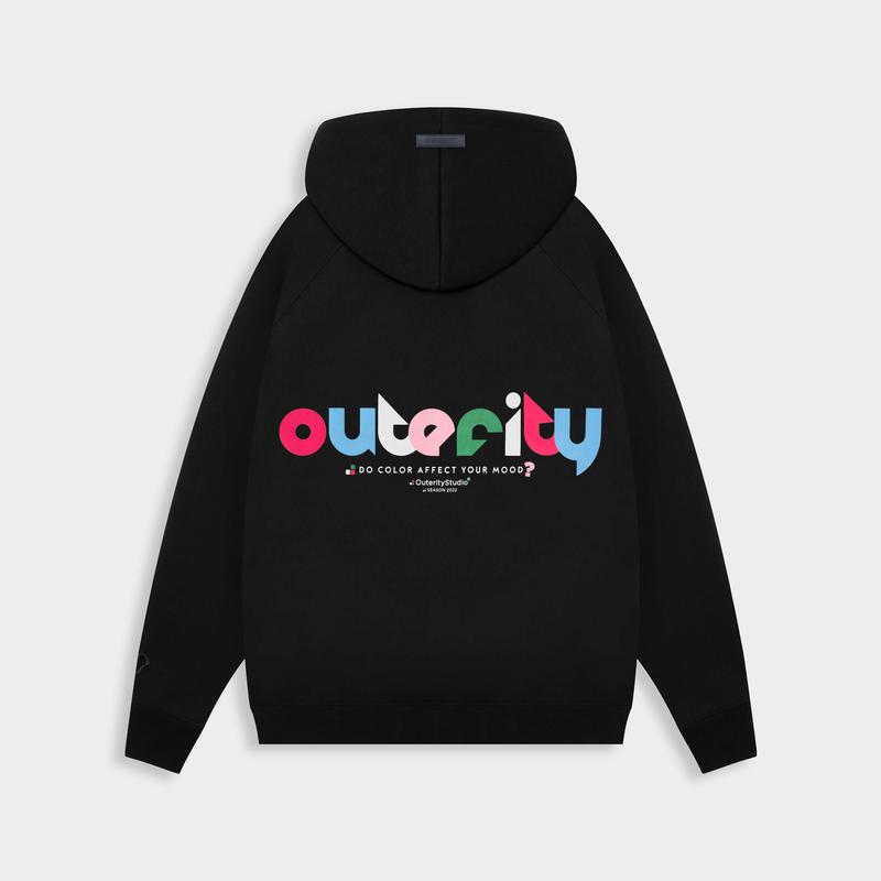 Áo khoác nam nữ hoodie zip unisex local brand Outerity Acute Color nỉ bông