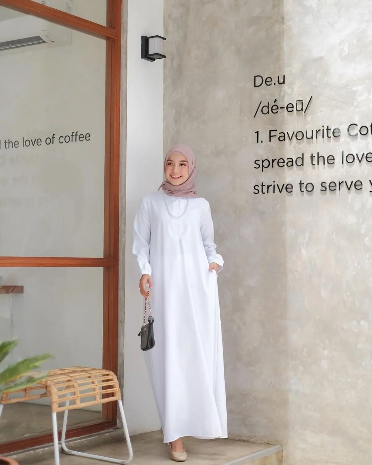 gamis putih busui gamis model A gamis katun toyobo premium Wanita Panjang Muslim