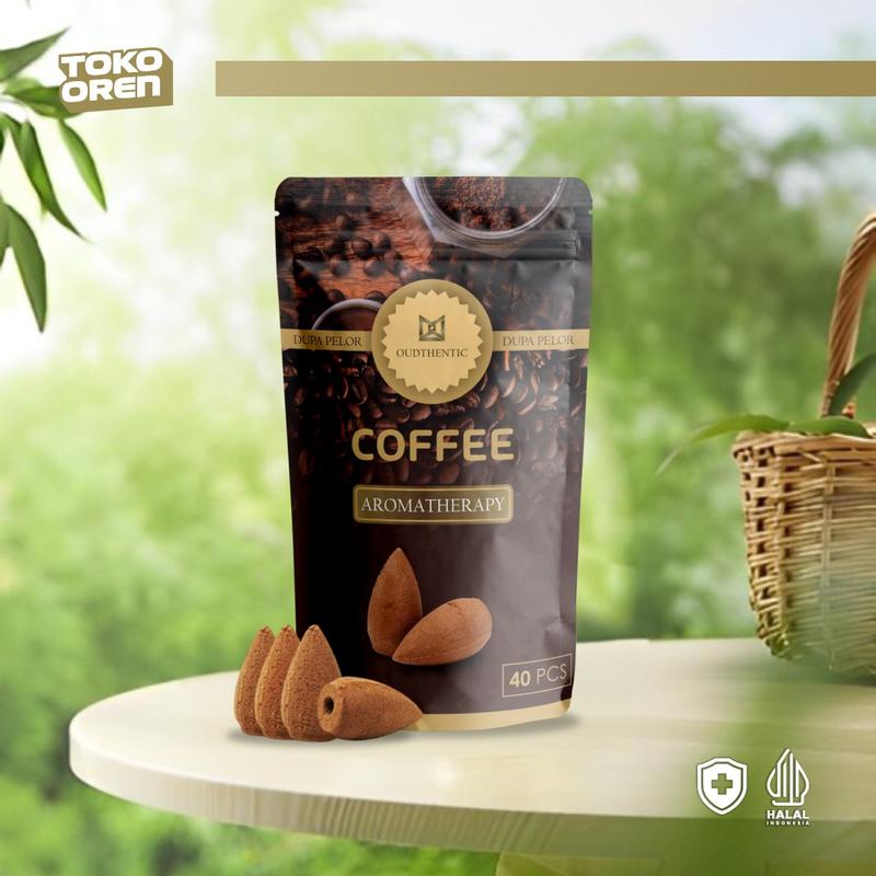COFFEE - Isi 40 pcs Dupa Mini Pelor Kerucut Asap bawah Oudthentic Bunga 1
